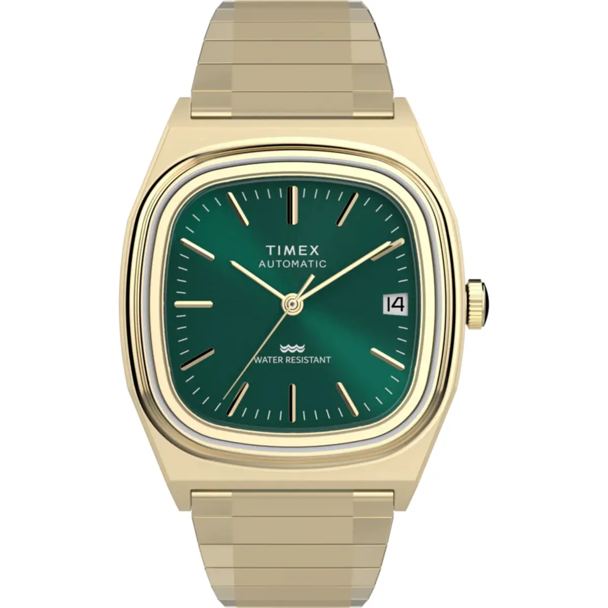 Timex Square E Line Green Dial Automatic Men's Watch TW2Y67700IK