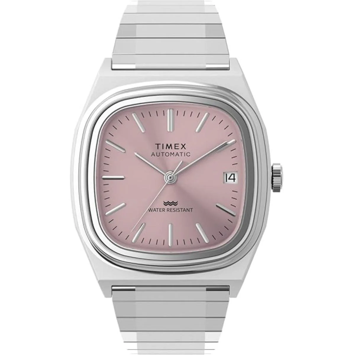 Timex Square Pink Dial Mechanical Automatic Men's Watch TW2Y66800IK