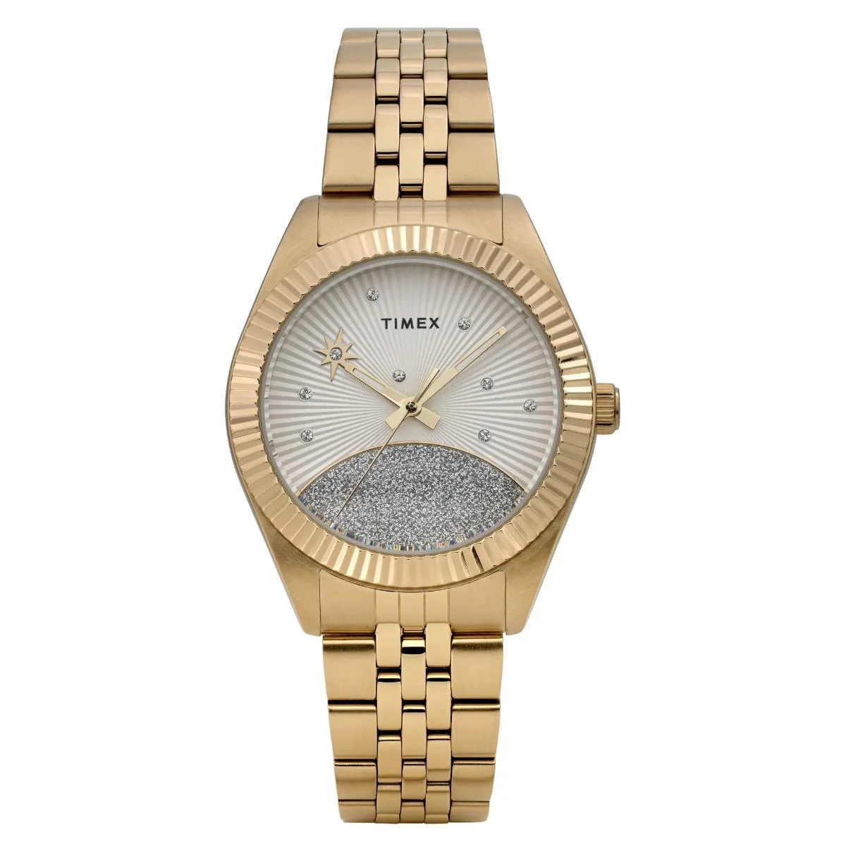 Timex Trend Legacy White Round Dial Analog Women's Watch - TW2Y20300IK