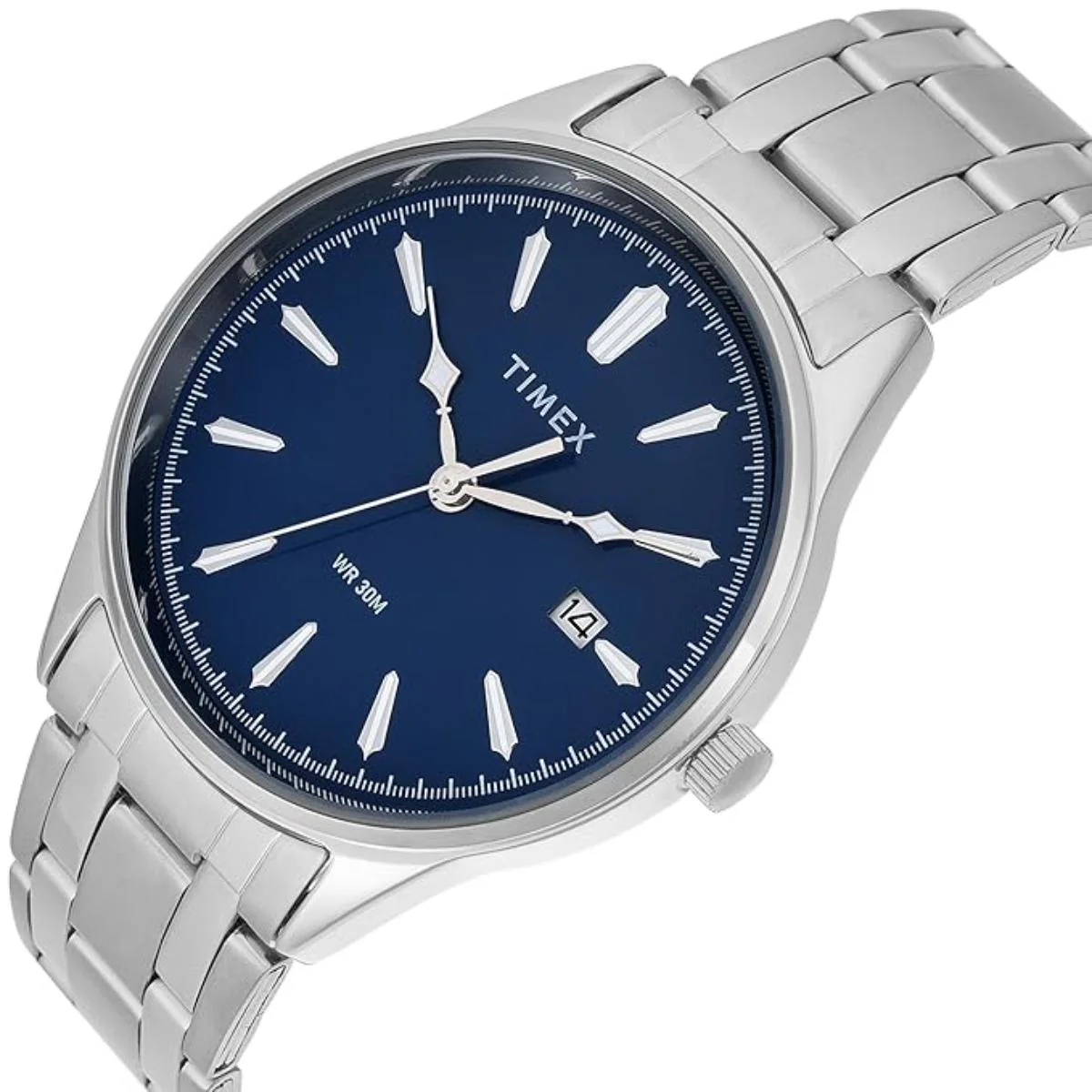 Timex Trendline Blue Dial Analog Stainless Steel Men's Watch TWTG12601 - Image 2