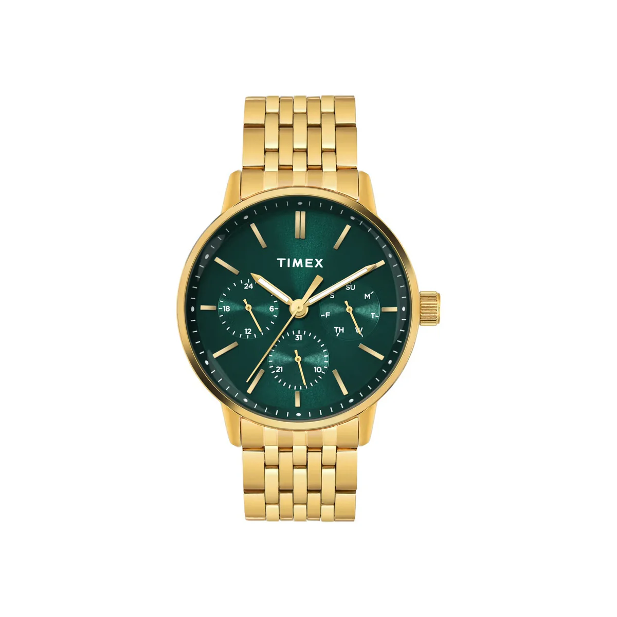 Timex Trendline Quartz Green Dial Analog Men's Watch TWEG25407