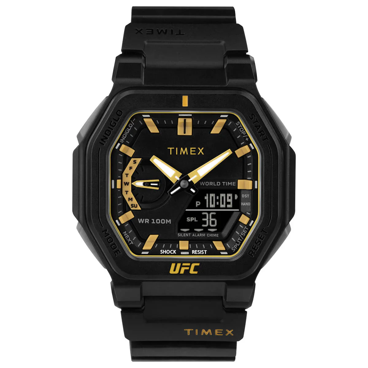 Timex UFC Colossus 45mm Resin Strap Watch Unisex - TW2V55300X6