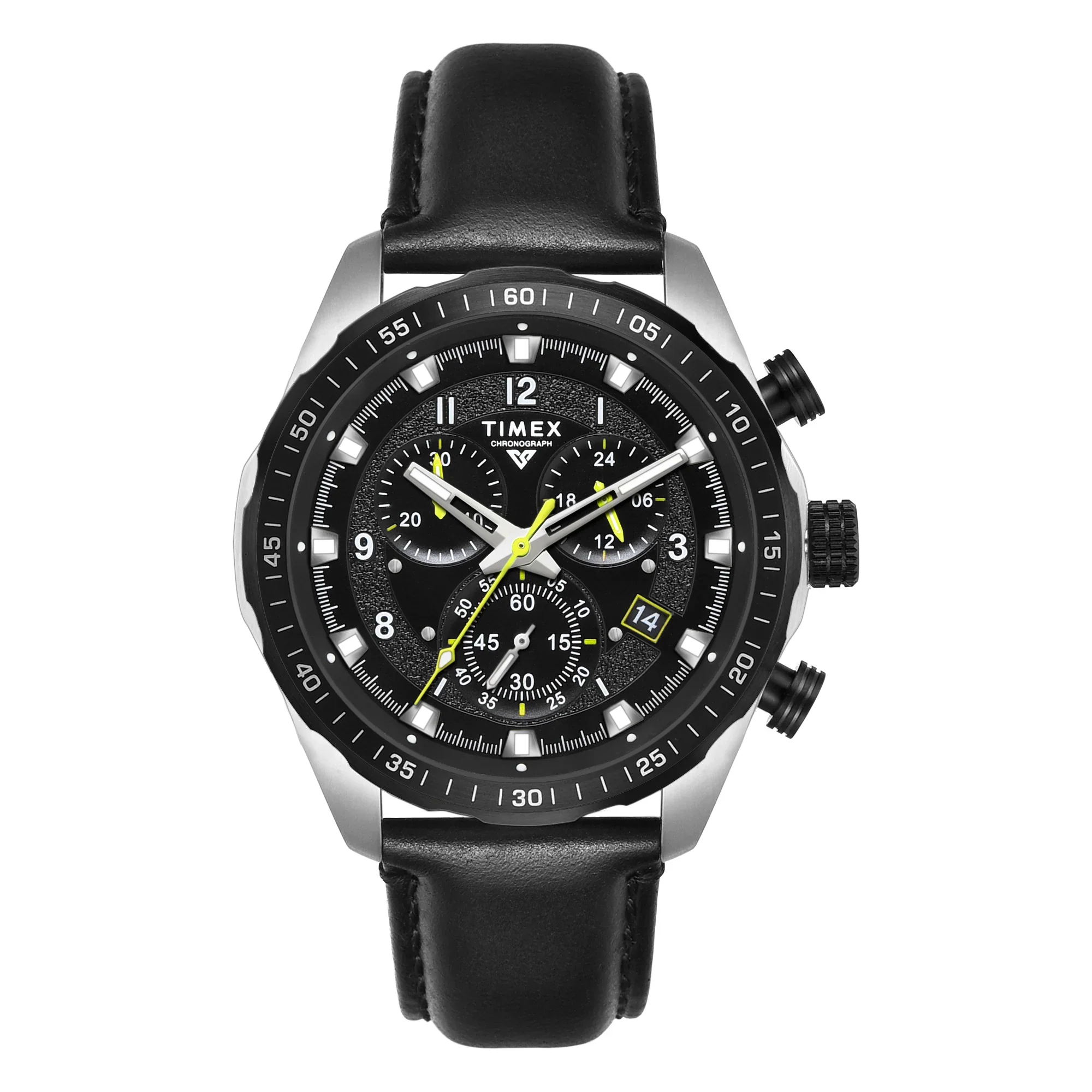 Timex Vector Men Black Round Dial Chronograph Analog Watch - TWEG26003