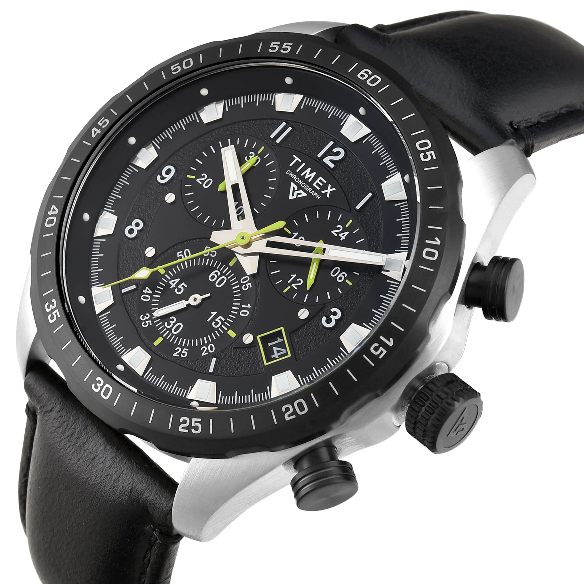 Timex Vector Men Black Round Dial Chronograph Analog Watch - TWEG26003 - Image 2