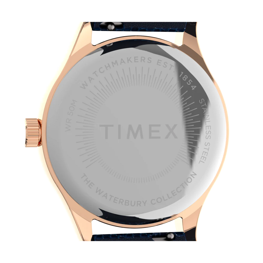Timex Waterbury Traditional 34mm Leather Strap Women's Watch - TW2U97600UJ - Image 3