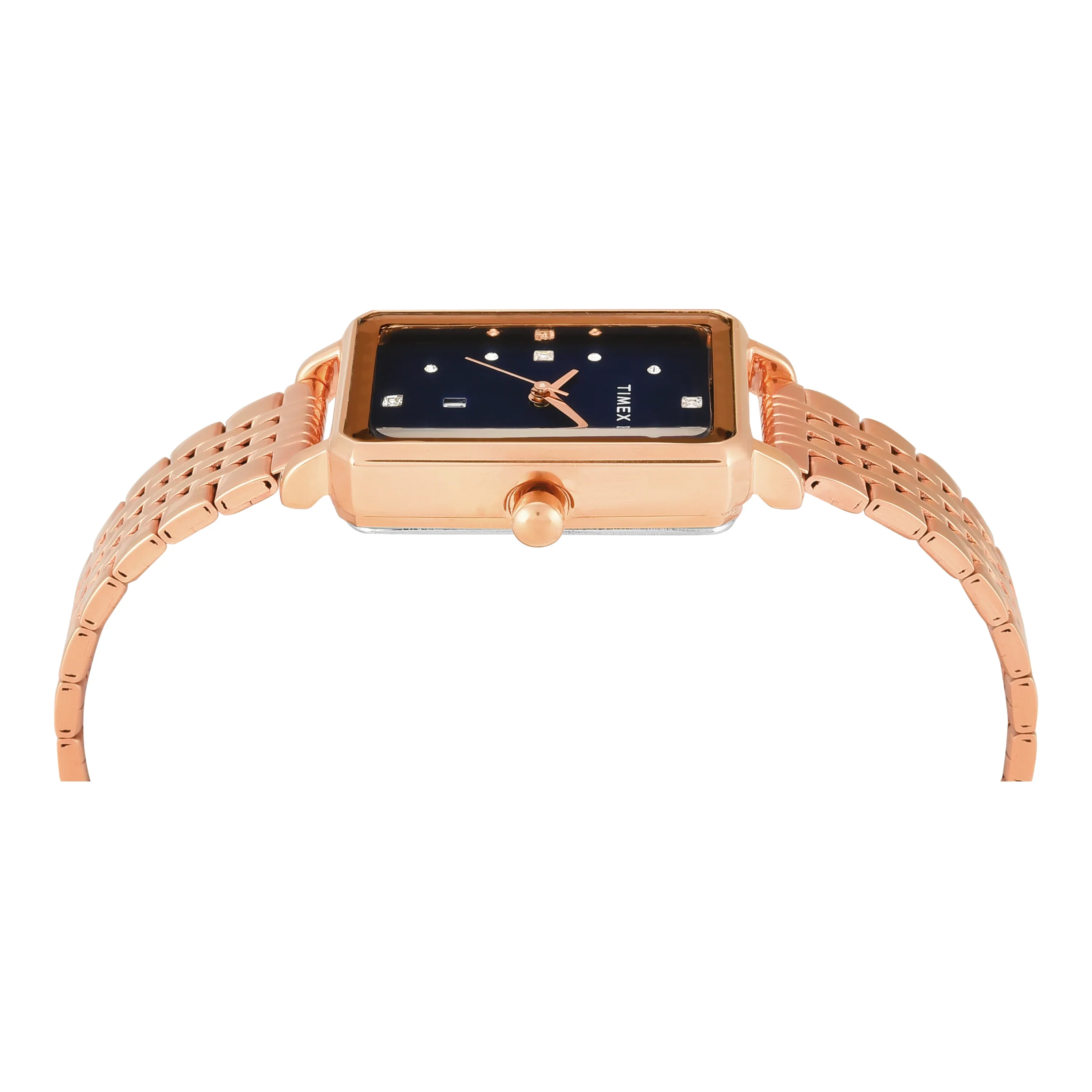 Timex Women Blue Rectangle Dial Analog Watch - TWEL20803 - Image 4