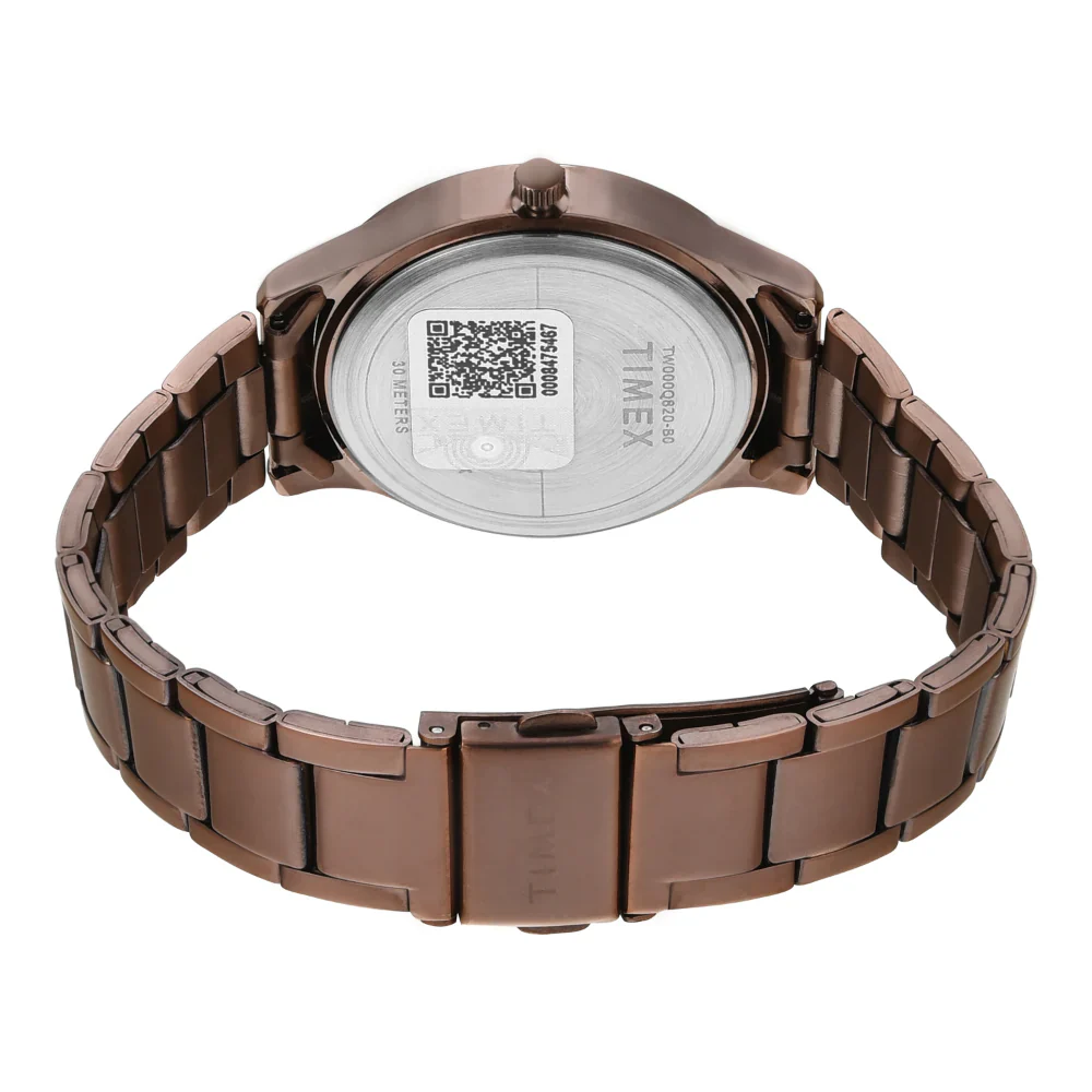 Timex Women Brown Round Multifunction Dial Watch- TW000Q820 - Image 6