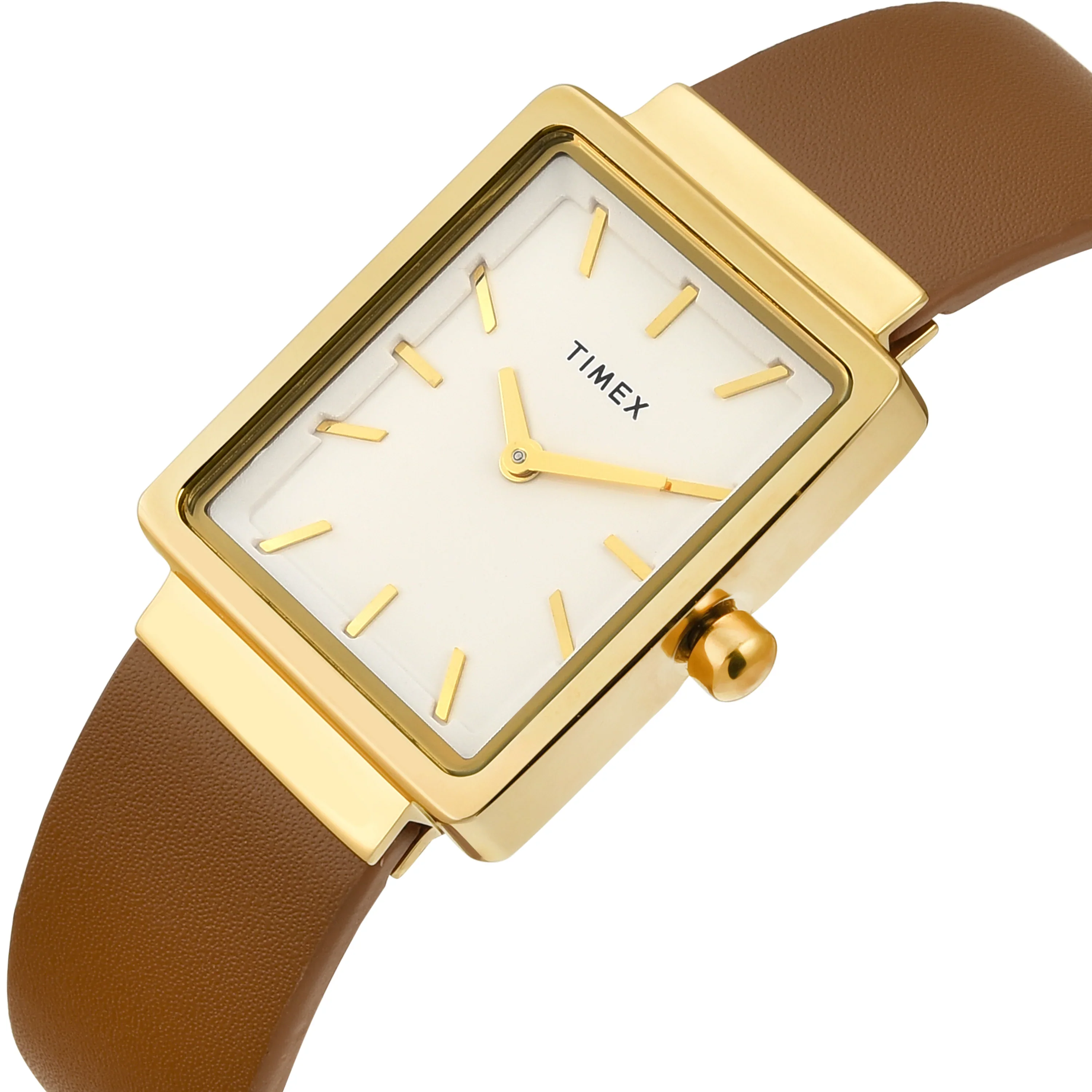 Timex Women White Rectangle Dial Analog Watch - TWEL20700 - Image 2