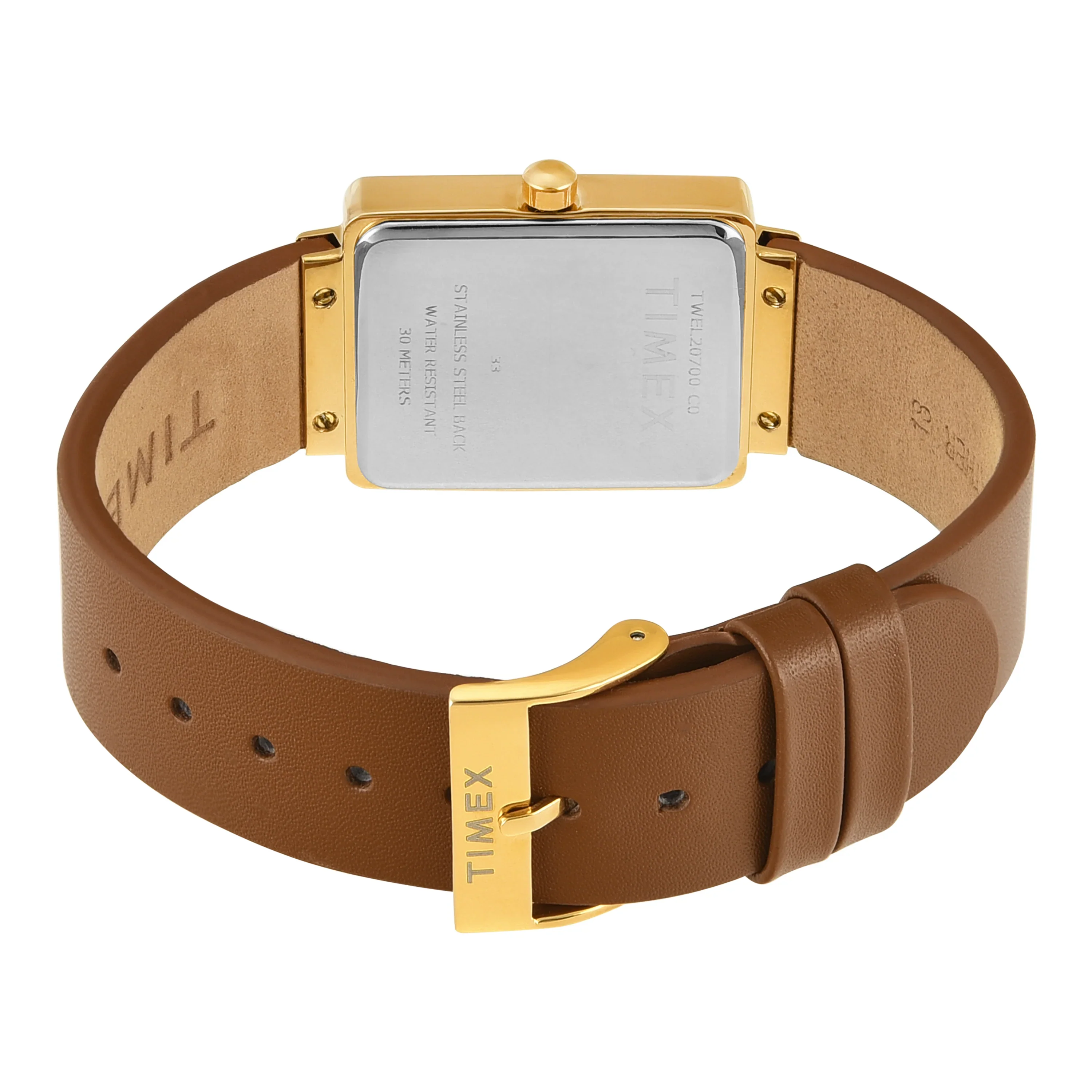 Timex Women White Rectangle Dial Analog Watch - TWEL20700 - Image 5