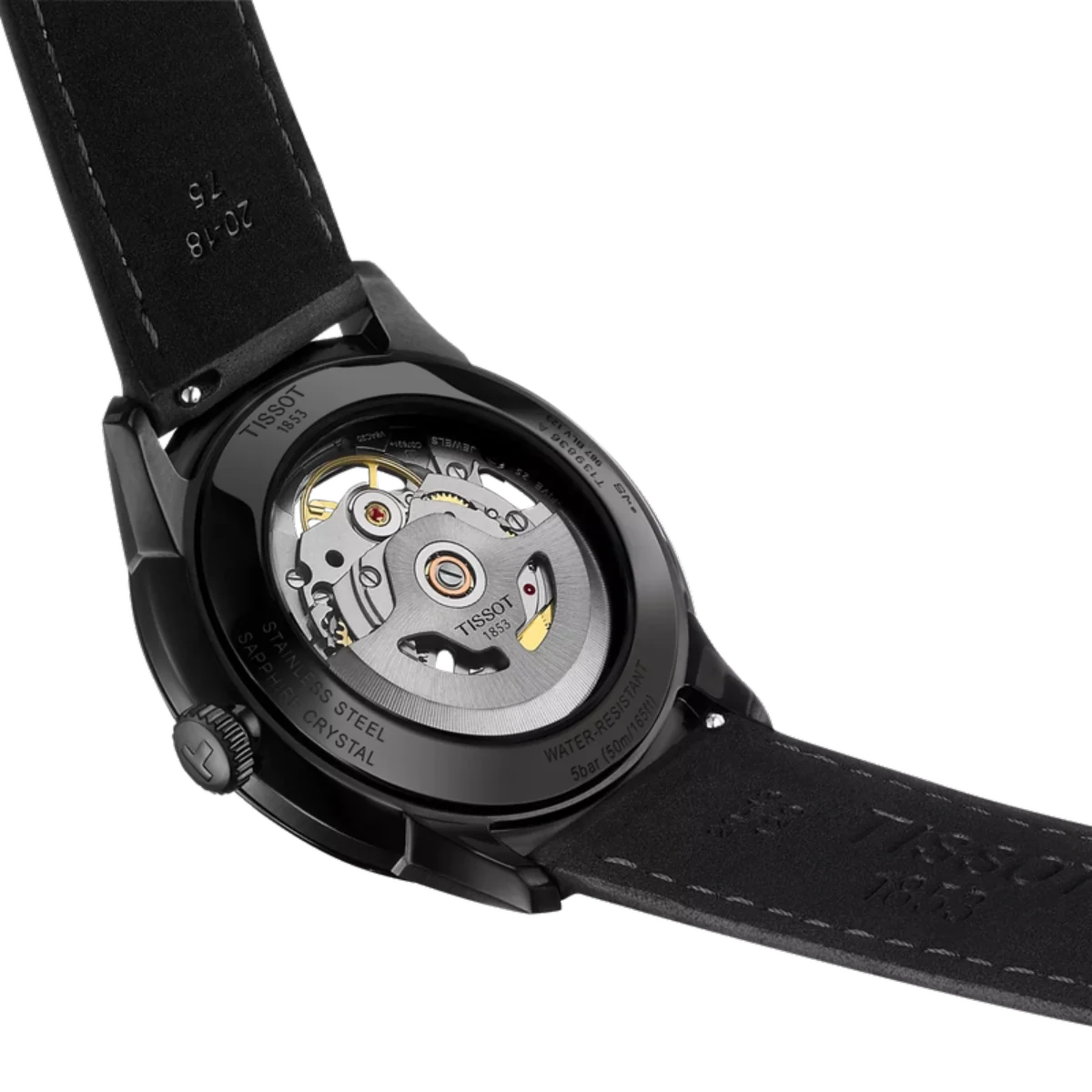 Tissot Chemin Des Tourelles Gunmetal Dial Automatic Men's Watch T1398363644100 - Image 6