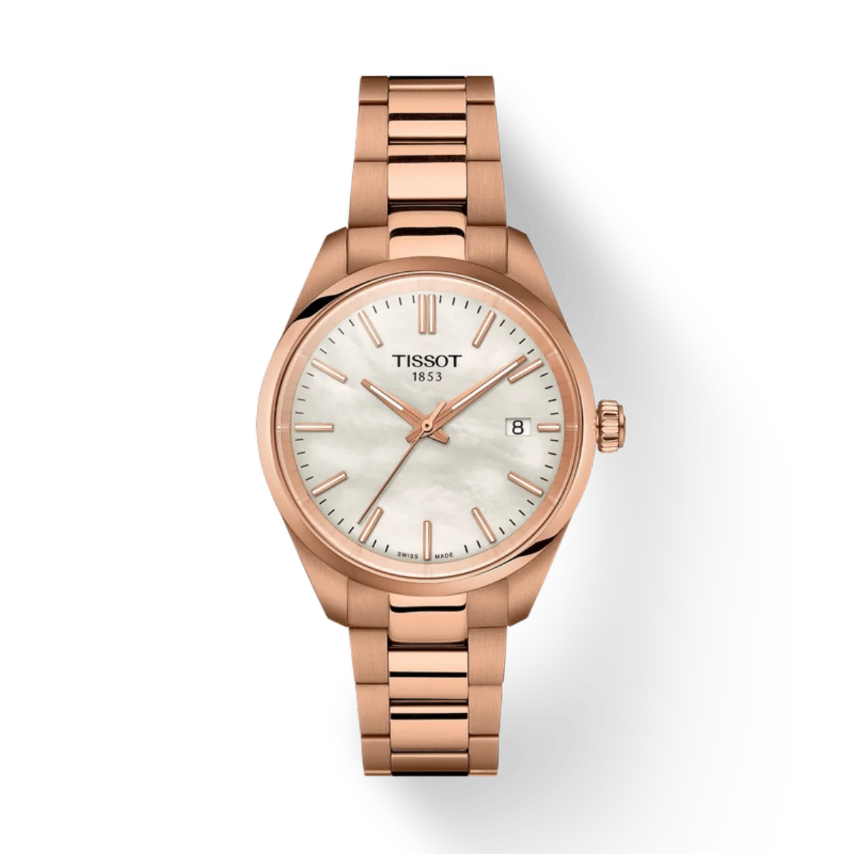 Tissot Classic Contemporary White Mother-Of-Pearl Women's Watch T1502103311100