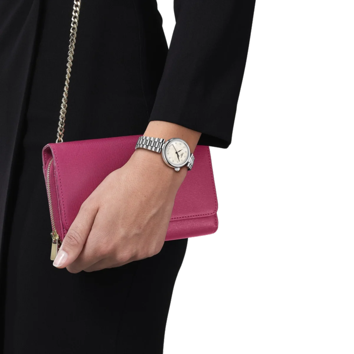 Tissot Desir Mother Of Pearl Dial Analog Women's Watch T1520101111600 - Image 5