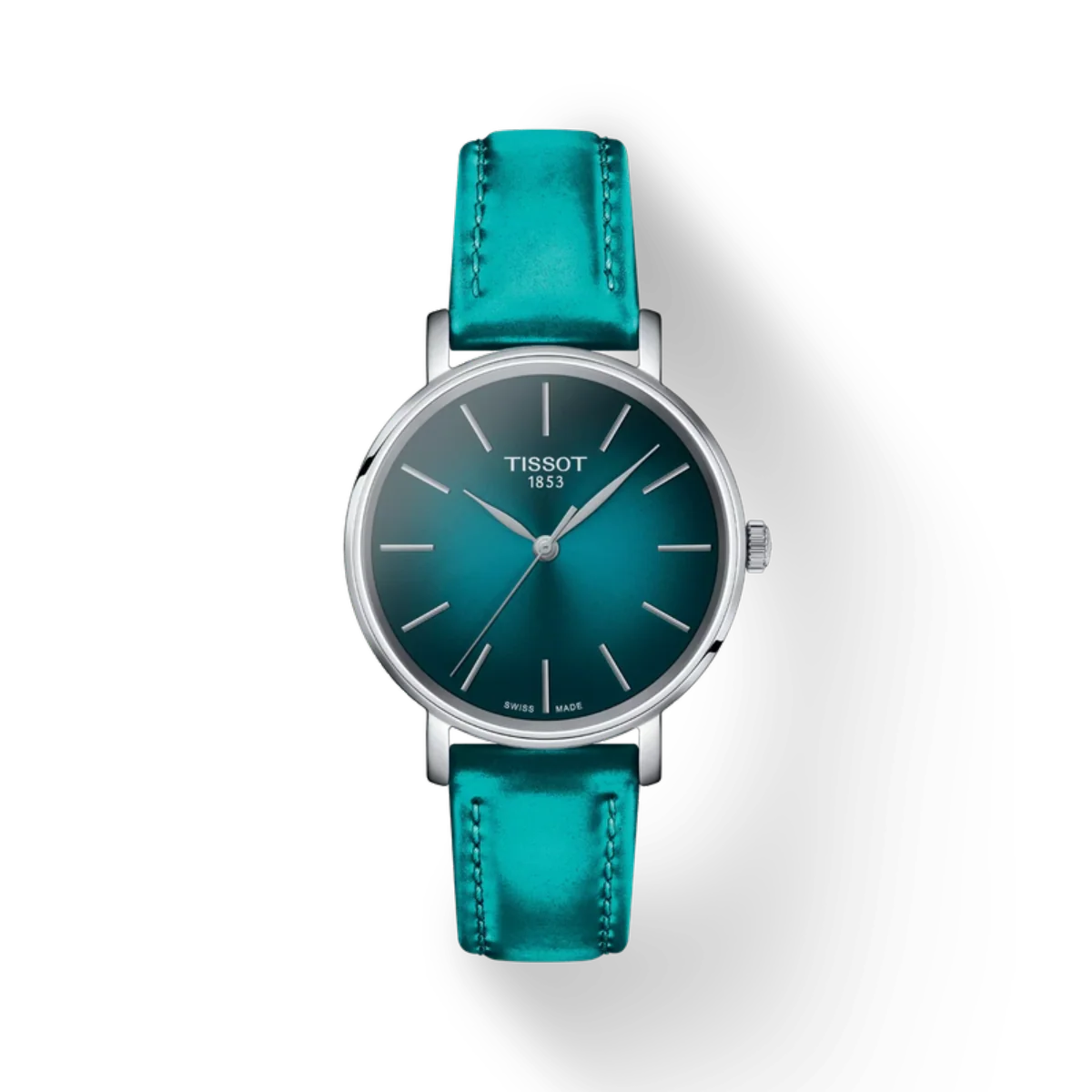 Tissot Everytime Quartz Turquoise-Black Dial Women's Watch T1432101709100