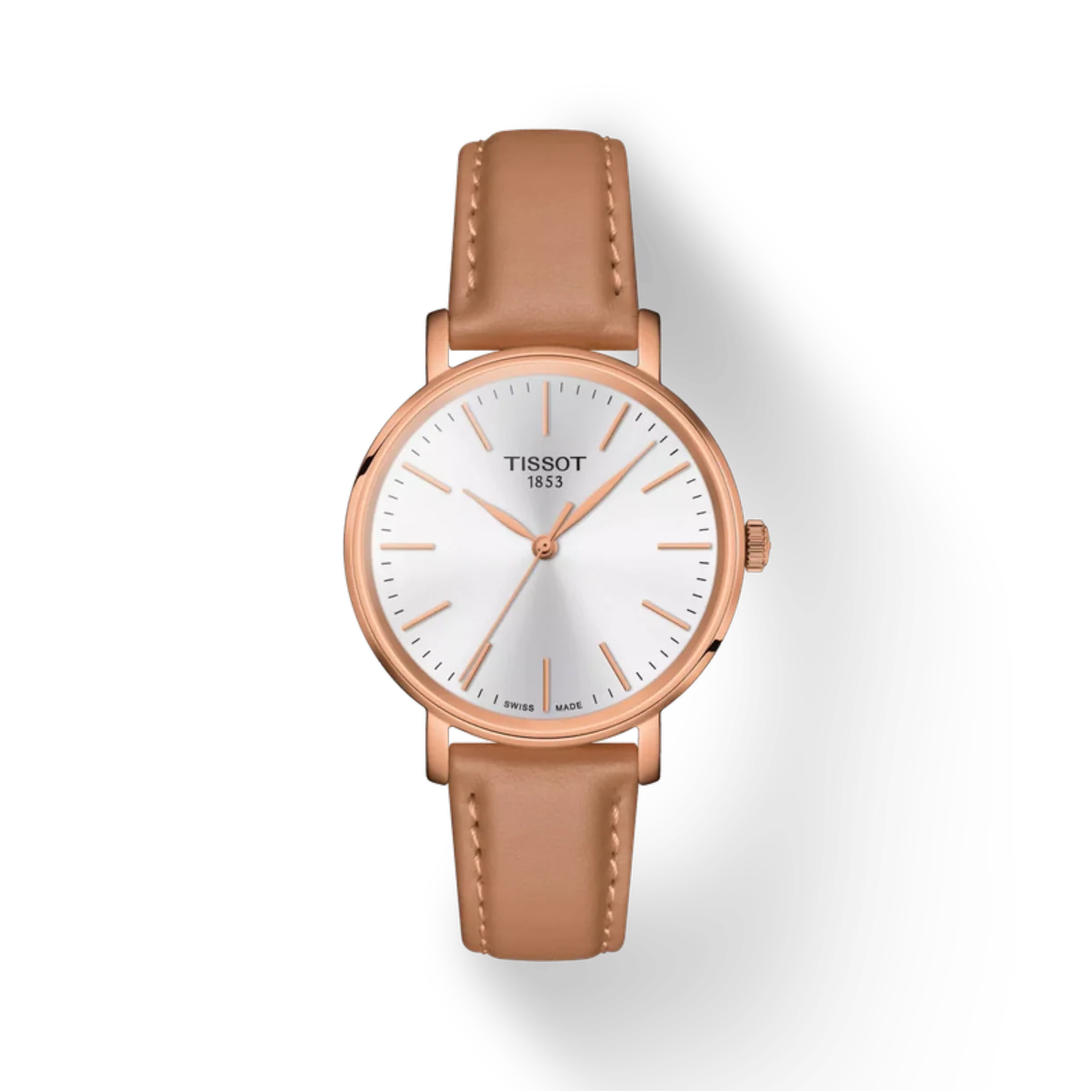 Tissot Everytime Quartz White Dial Leather Strap Women's Watch T1432103601100