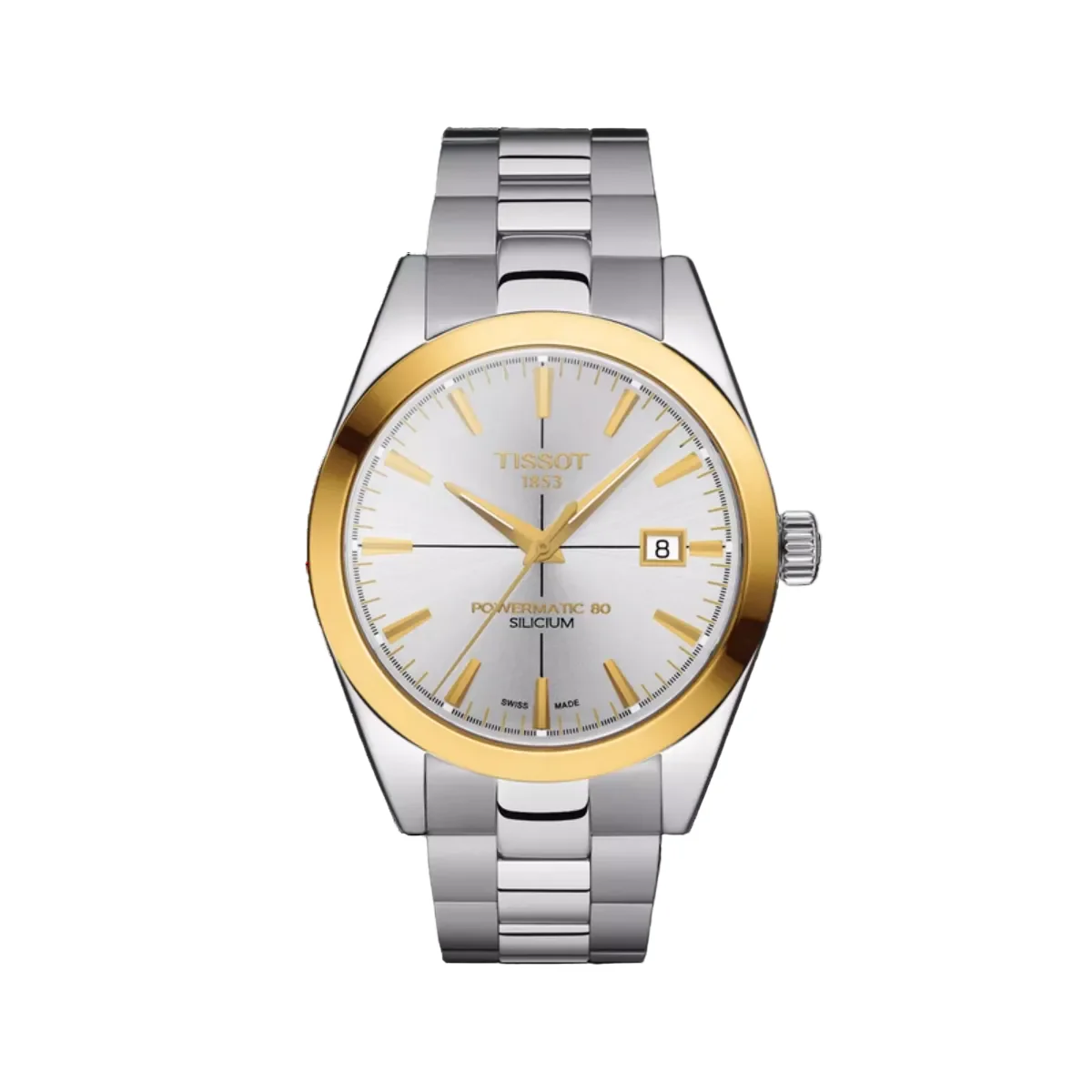 Tissot Gentleman Gold Bezel Automatic Men's Watch T9274074103101
