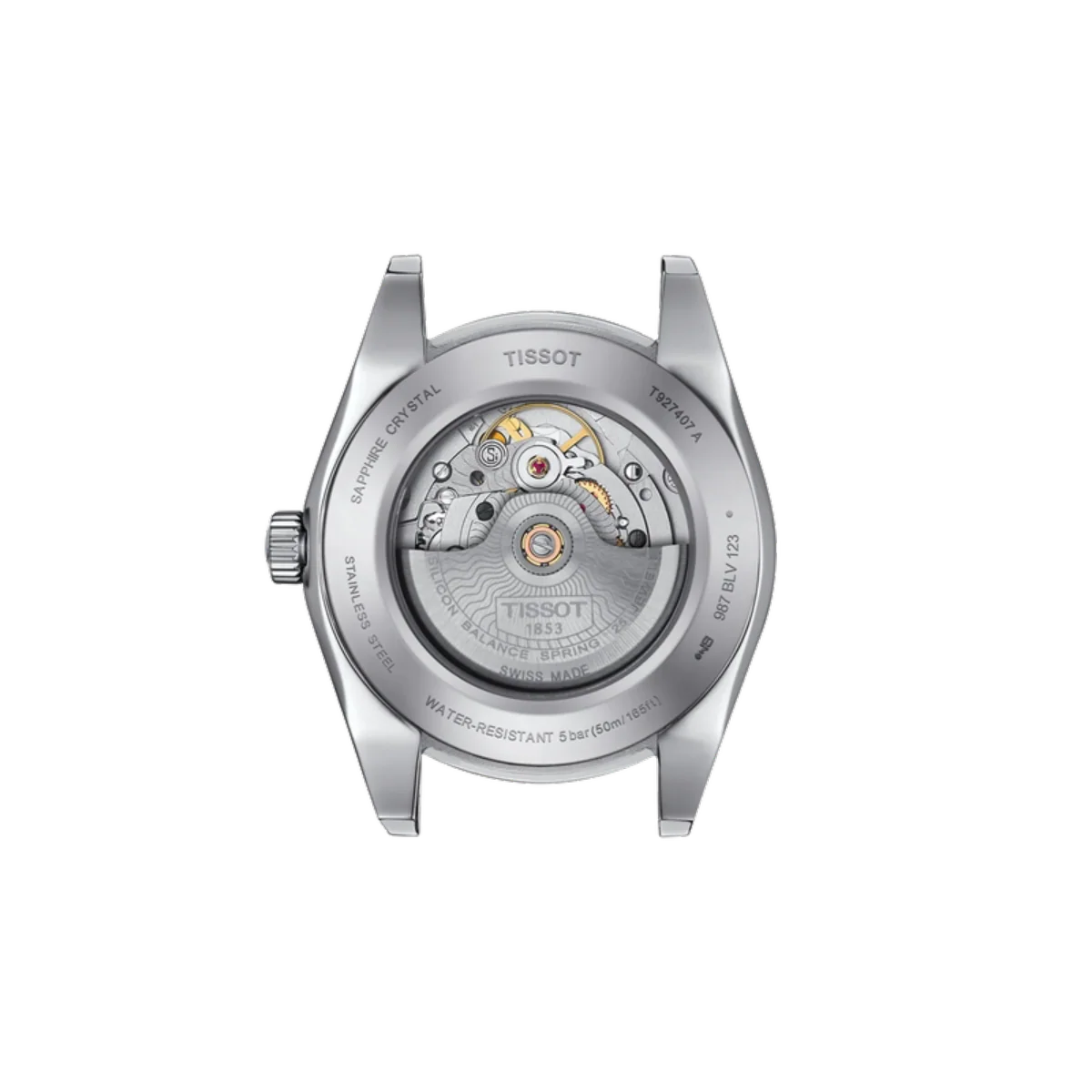 Tissot Gentleman Gold Bezel Automatic Men's Watch T9274074103101 - Image 3