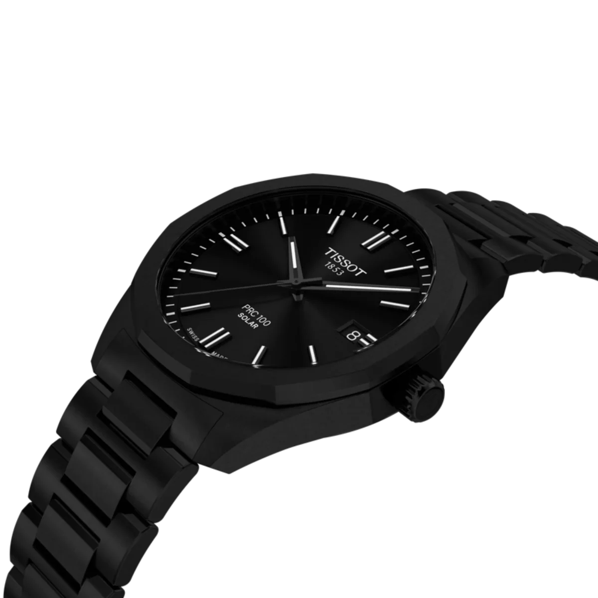 Tissot PRC 100 Solar Black Dial Analog Men's Watch T1514223305100 - Image 4