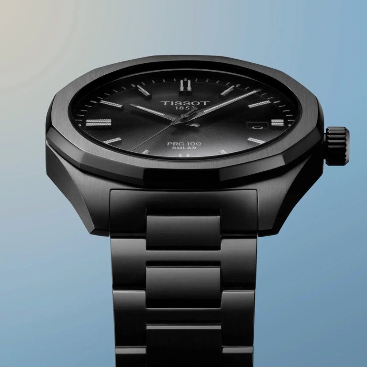 Tissot PRC 100 Solar Black Dial Analog Men's Watch T1514223305100 - Image 6