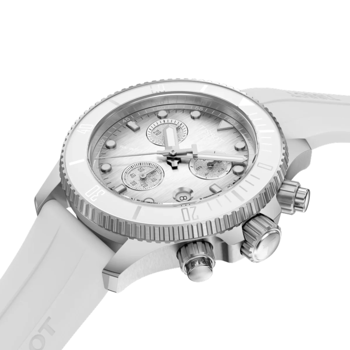 Tissot Seastar 1000 Quartz Silver Dial Chronograph Women's Watch T1202171701100 - Image 4