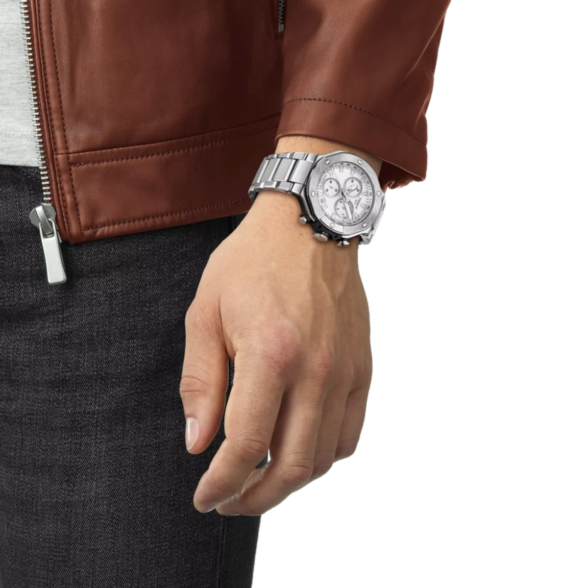 Tissot T-Race Quartz Silver Dial Analog Chronograph Men's Watch T1414171103100 - Image 5