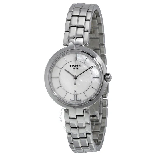Tissot Women Mother of Pearl Dial Stainless Steel Analogue Watch - T0942101111100
