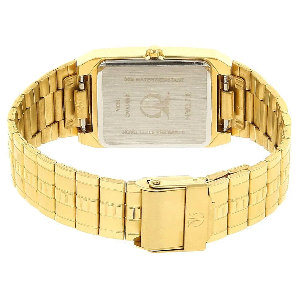 Titan Analog with Date Silver Dial Metal Strap watch for Men NS9151YM01 - Image 4