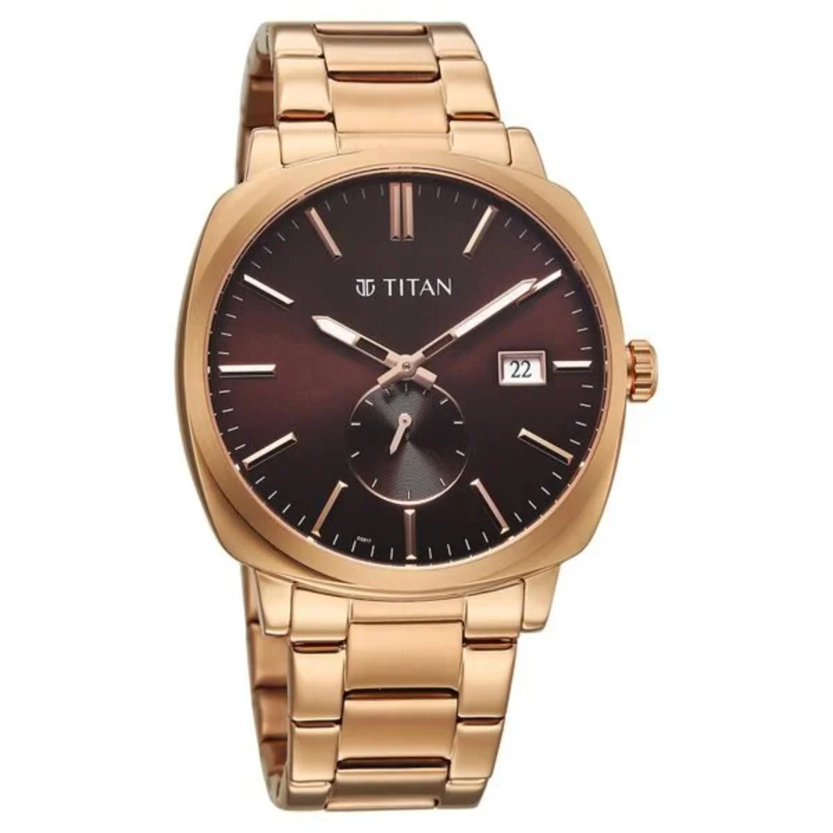 Titan Classique Suave Brown Dial With Date Analog Men's Watch 90189WM01 - Image 2