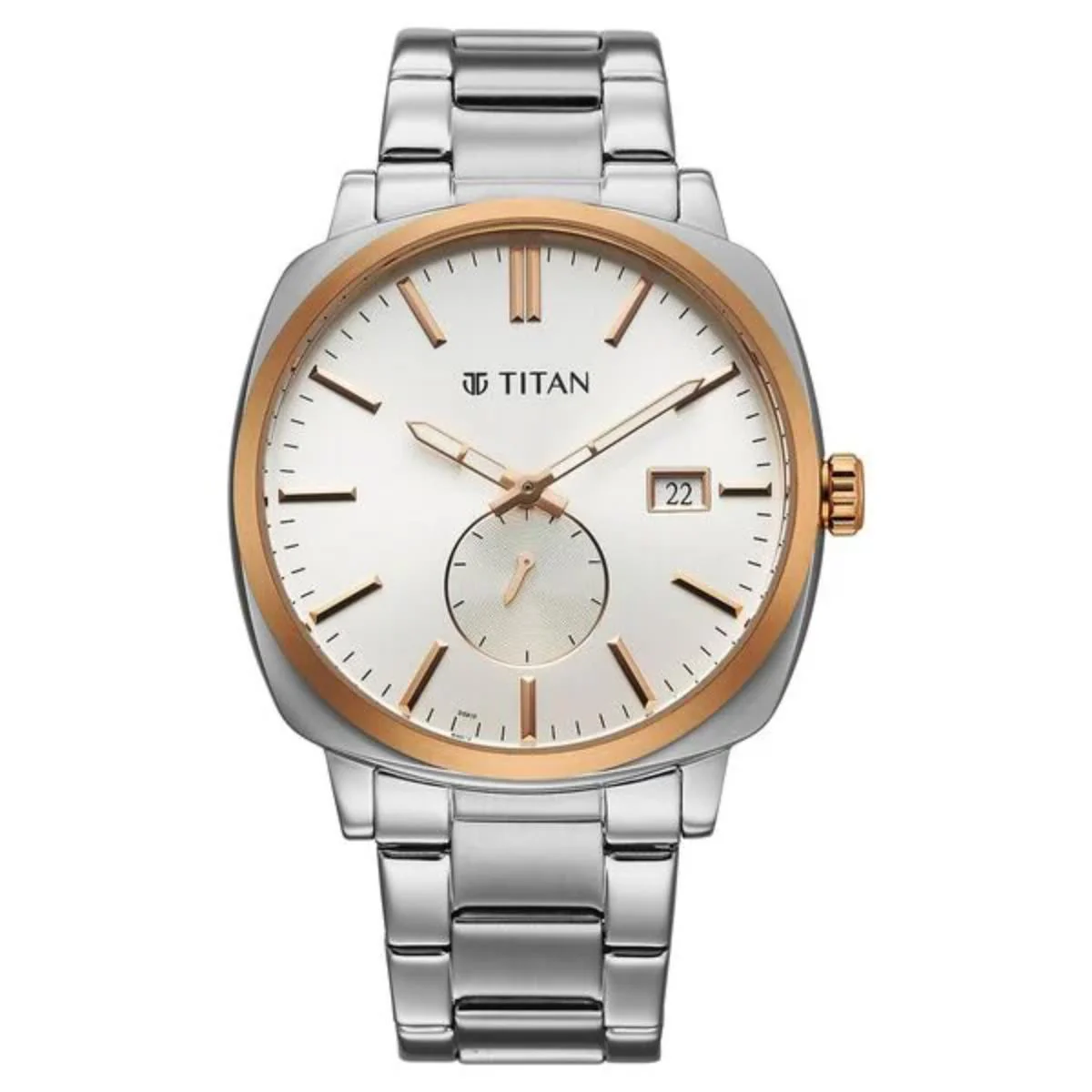 Titan Classique Suave Silver Dial With Date Analog Men's Watch 90189KM04