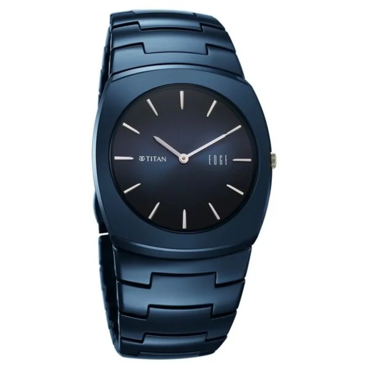 Titan Edge Fumage Quartz Blue Dial Analog Men's Watch 10055QC01 - Image 2