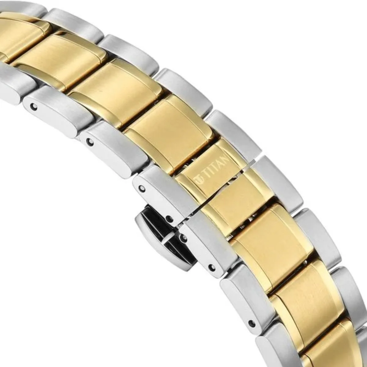 Titan Edge Gleam Quartz Analog Champagne Dial Men's Watch 1843BM01 - Image 6