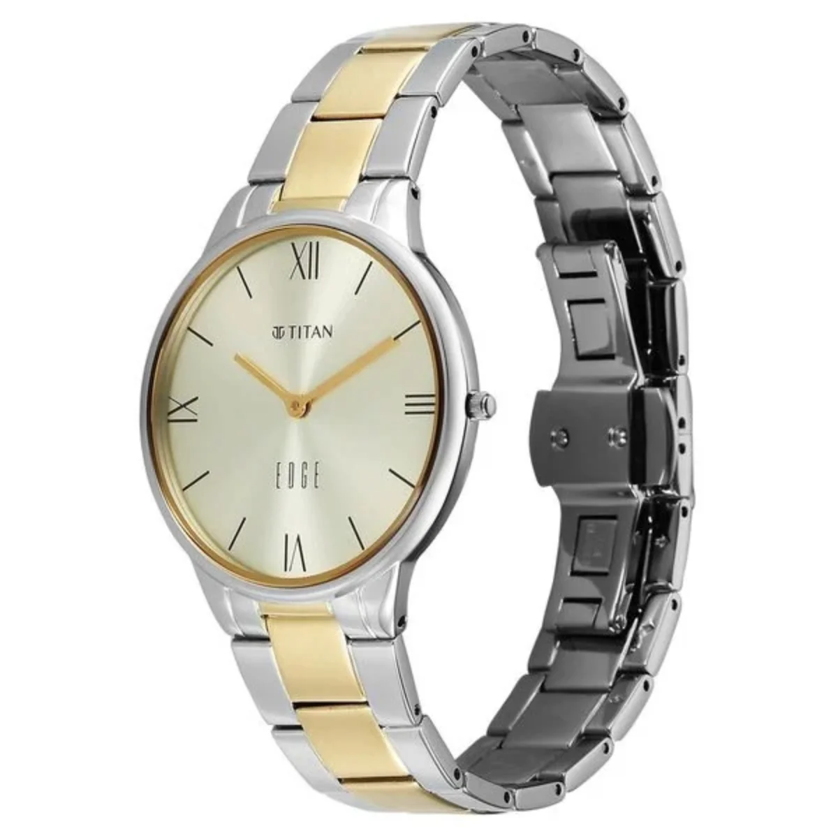 Titan Edge Gleam Quartz Analog Champagne Dial Women's Watch 2734BM01 - Image 3