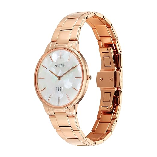 Titan Edge Metal Ladies Allure Quartz Analog Dial Watch For Women - NT2734WM02 - Image 3