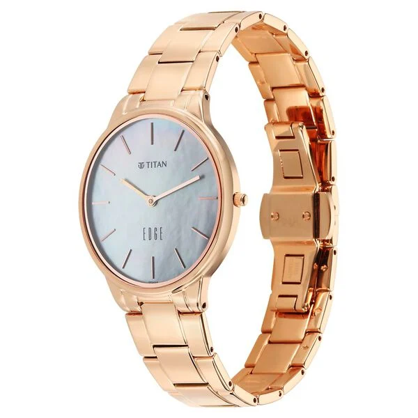Titan Edge Metal Ladies Allure Quartz Round Dial Watch For Women - NT2734WM01 - Image 3