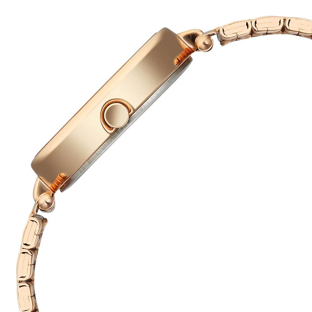 Titan Karishma Quartz Analog Silver Dial Rose Gold Stainless Steel Strap Watch For Women 2758WM01 - Image 4