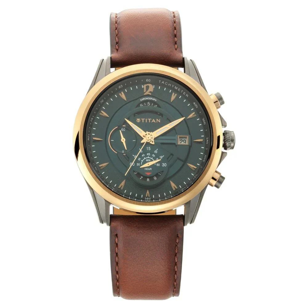 Titan Maritime Pro Lateen Sail Chronograph Men's Watch NT1830KL02