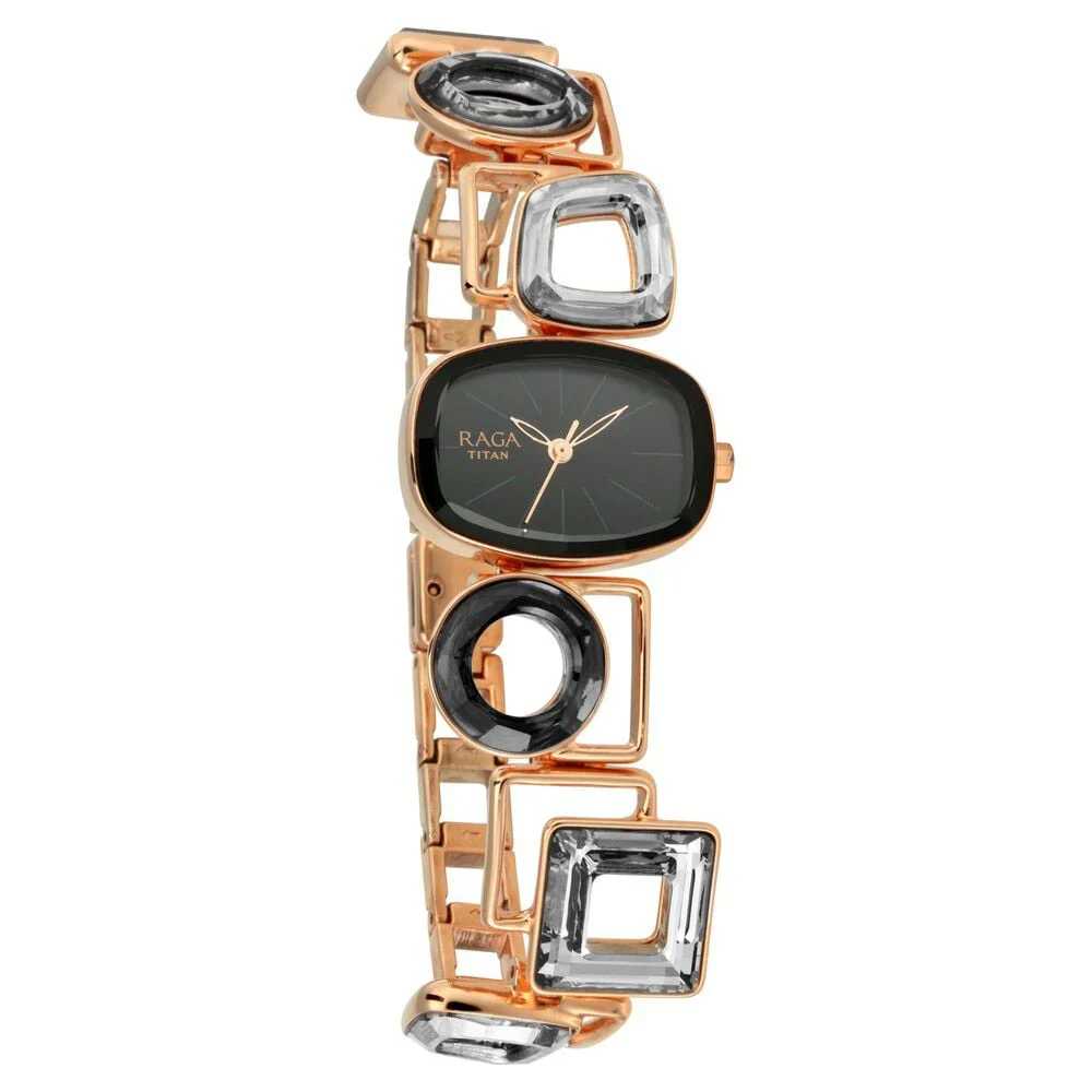 Titan Raga Facets Black Dial Analog Watch for Women NS95118WM01 - Image 2