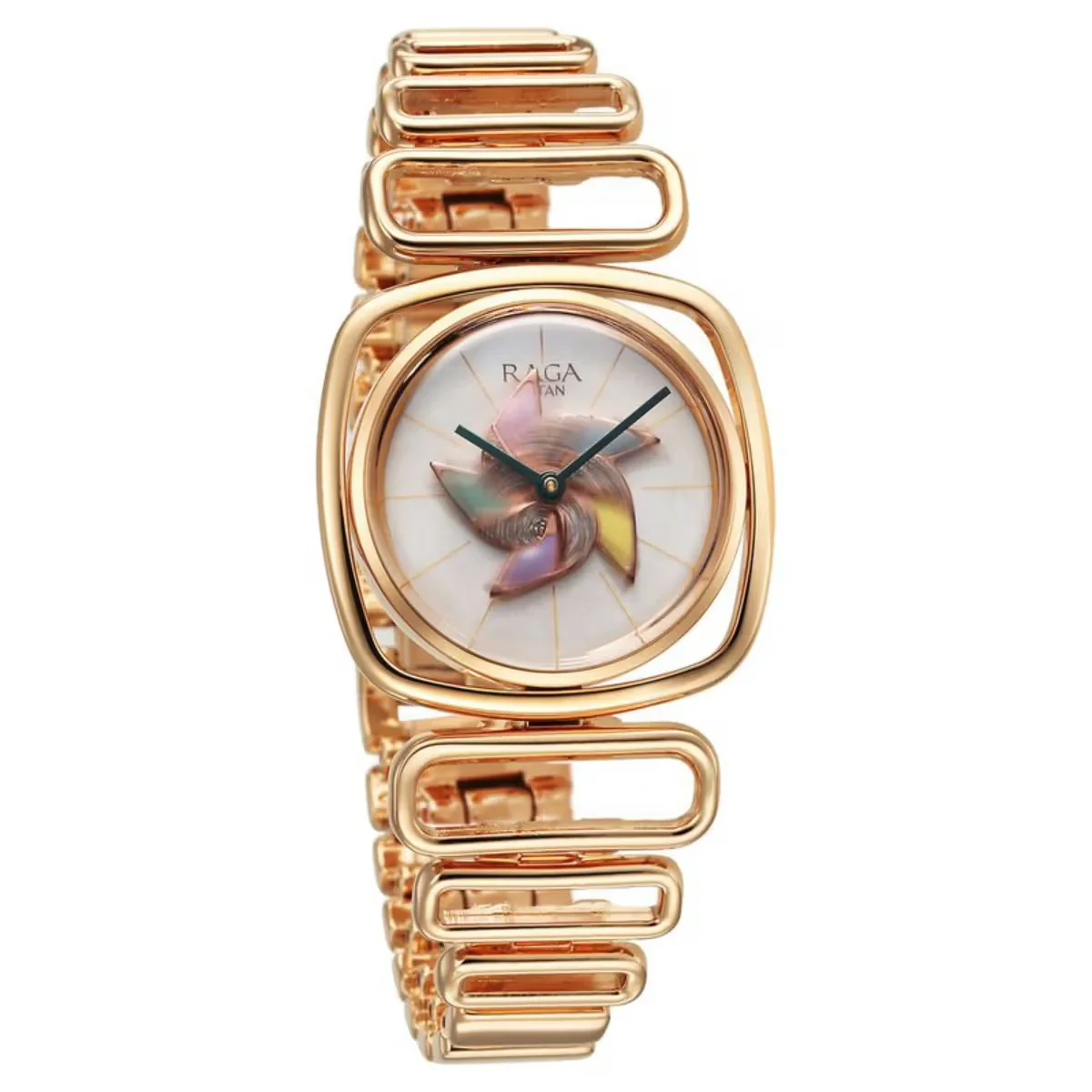 Titan Raga Memoirs Pinwheel Quartz Analog Mother of Pearl Dial Watch For Women 95256WM01 - Image 2