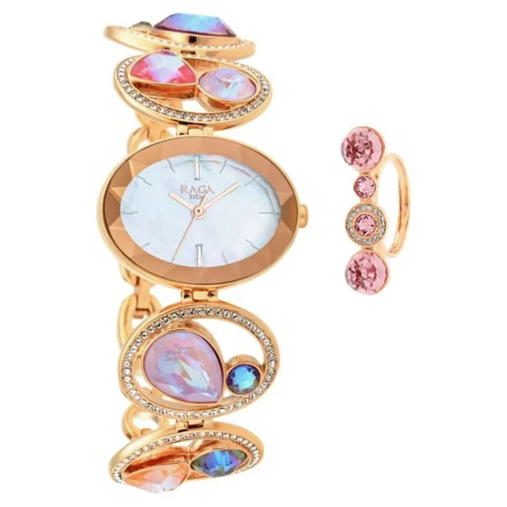 Titan Raga Moments of Joy Mother of Pearl Dial Analog Women Watch NS95127WM01