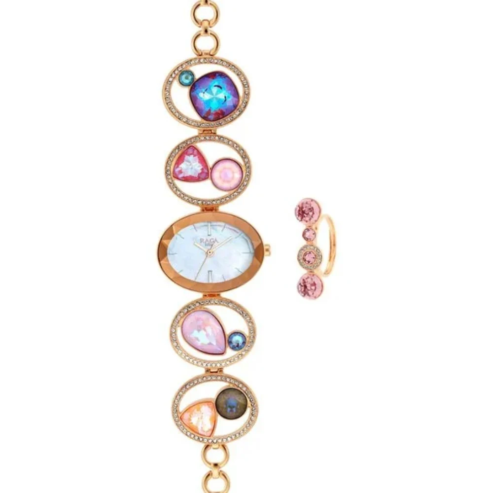 Titan Raga Moments of Joy Mother of Pearl Dial Analog Women Watch NS95127WM01 - Image 3