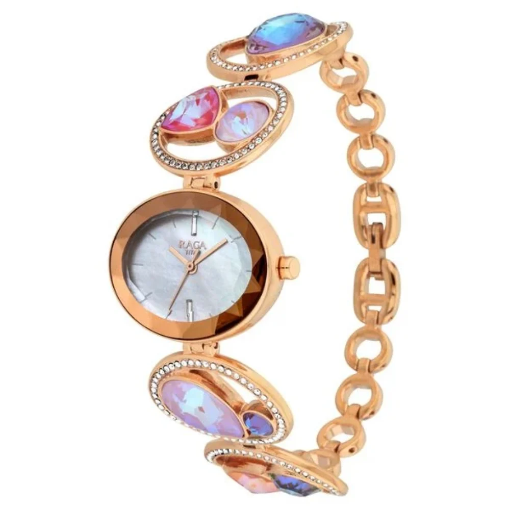 Titan Raga Moments of Joy Mother of Pearl Dial Analog Women Watch NS95127WM01 - Image 4