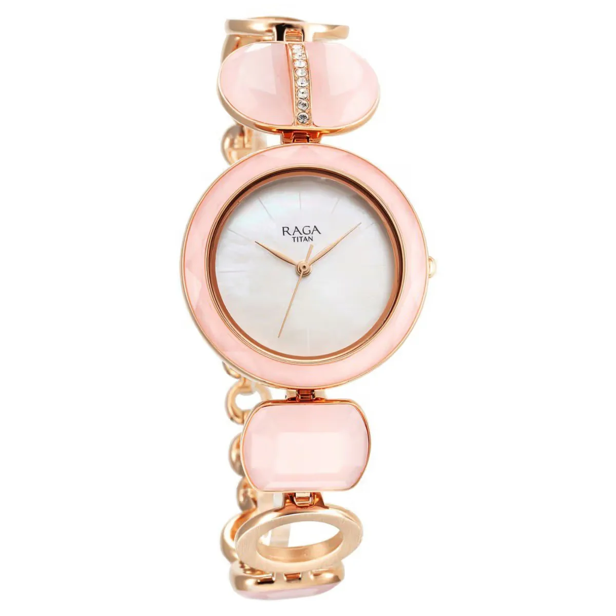 Titan Raga New You Quartz Analog Mother Of Pearl Dial Watch for Women 95195WM01 - Image 2