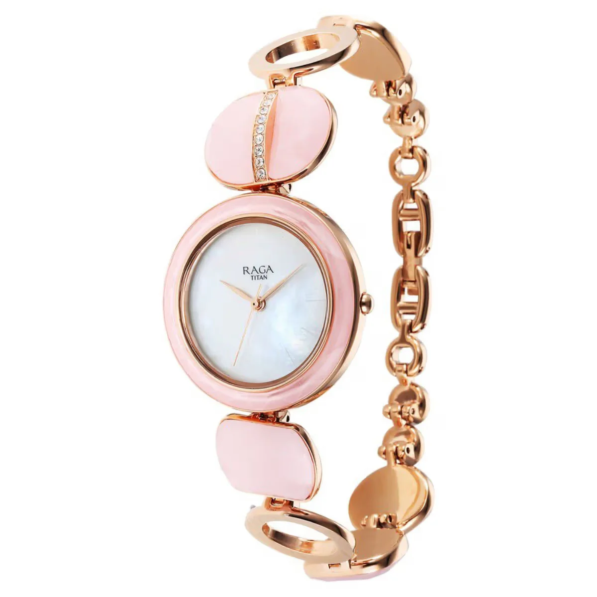 Titan Raga New You Quartz Analog Mother Of Pearl Dial Watch for Women 95195WM01 - Image 4