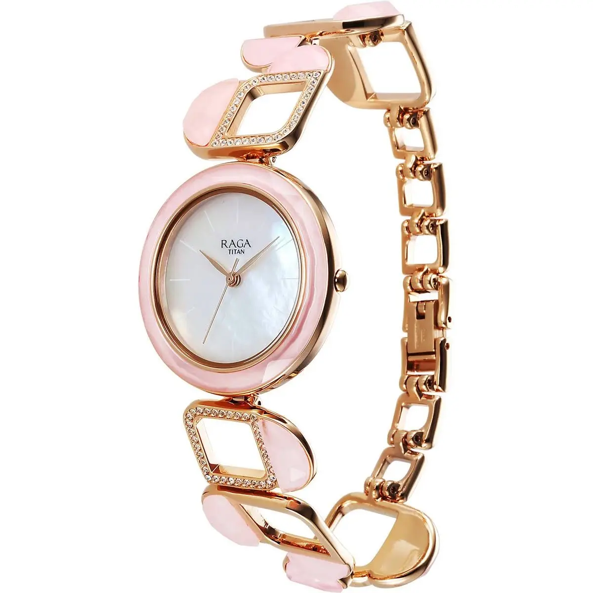 Titan Raga New You Quartz Analog Mother Of Pearl Round Dial Watch For Women 95196WM01 - Image 3