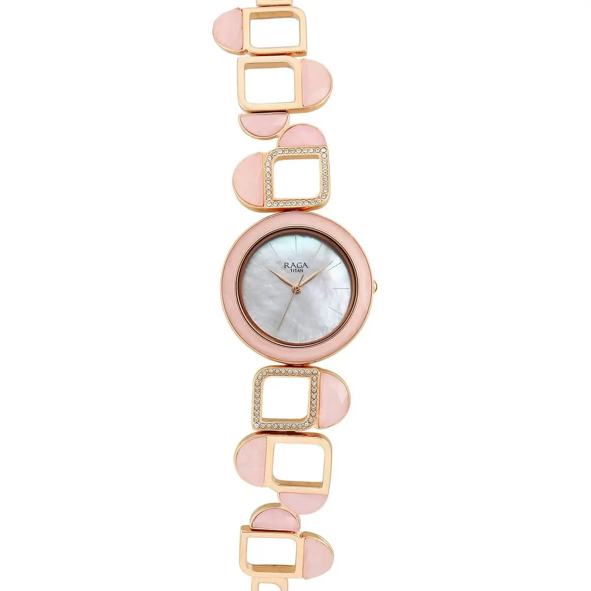 Titan Raga New You Quartz Analog Mother Of Pearl Round Dial Watch For Women 95196WM01 - Image 5
