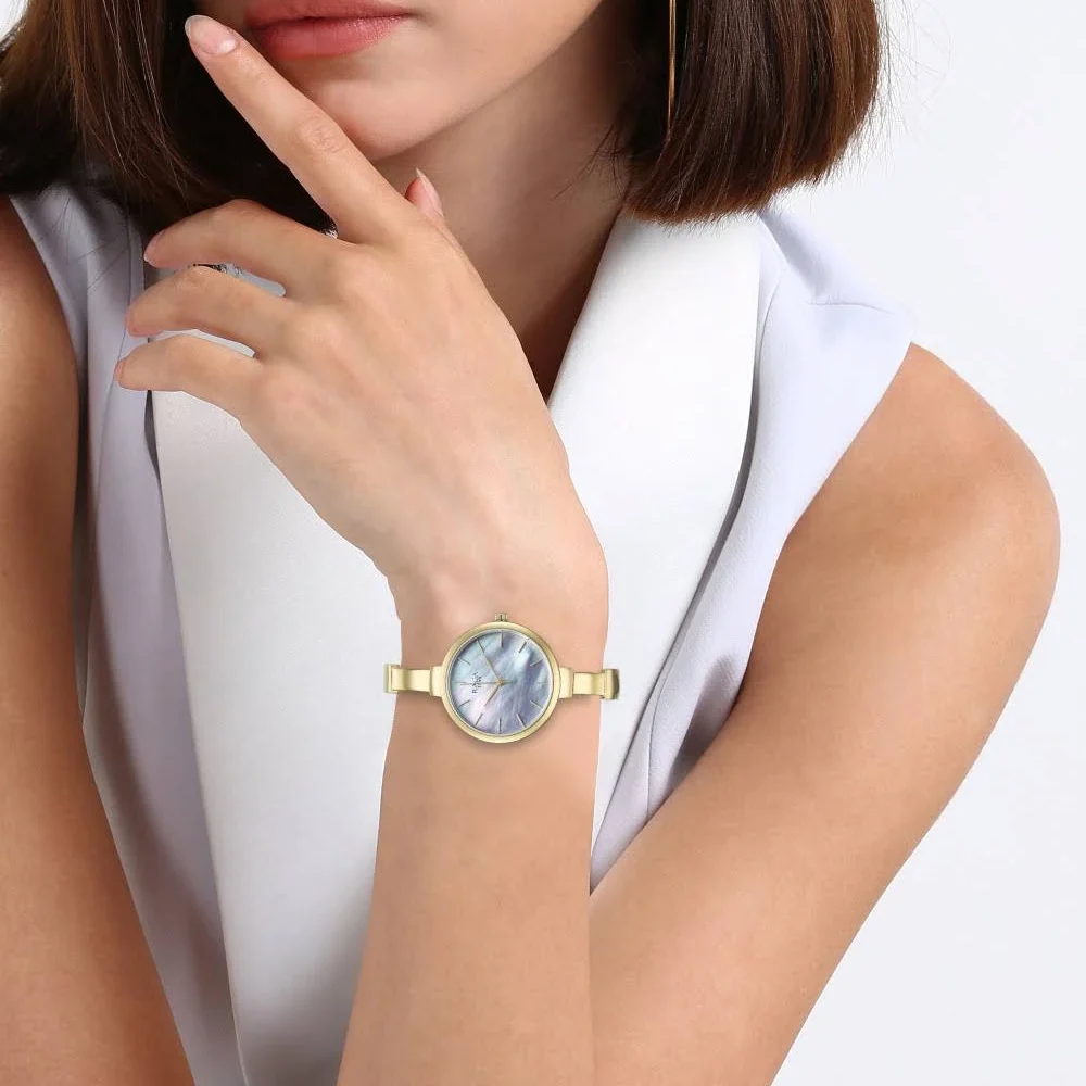 Titan Raga Showstopper Quartz Analog Mother Of Pearl Dial Watch for Women 95273YM01 - Image 4