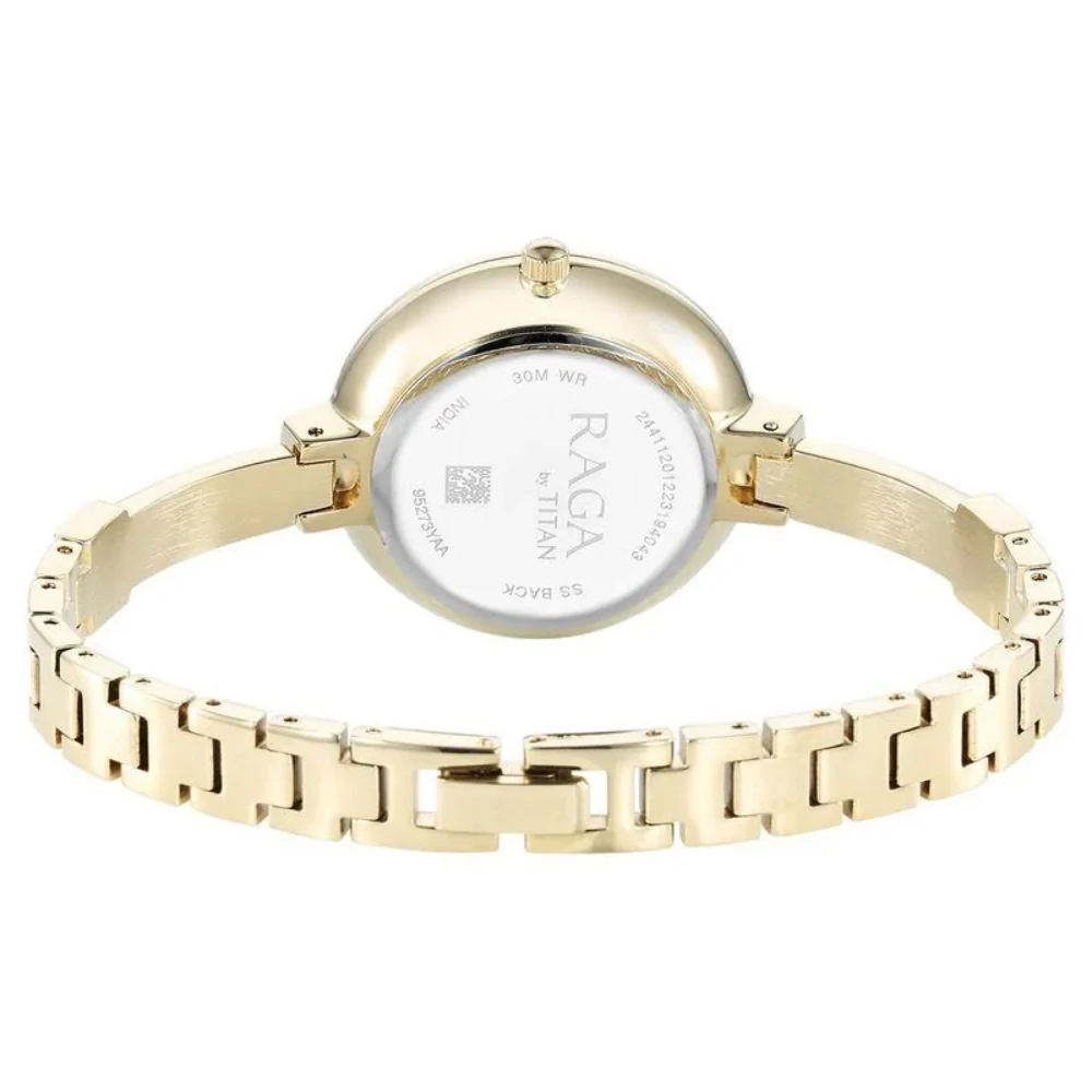 Titan Raga Showstopper Quartz Analog Mother Of Pearl Dial Watch for Women 95273YM01 - Image 5