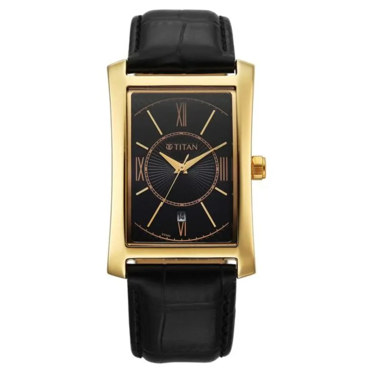 Titan Regalia Allure Black Dial With Date Analog Men's Watch 10046YL01