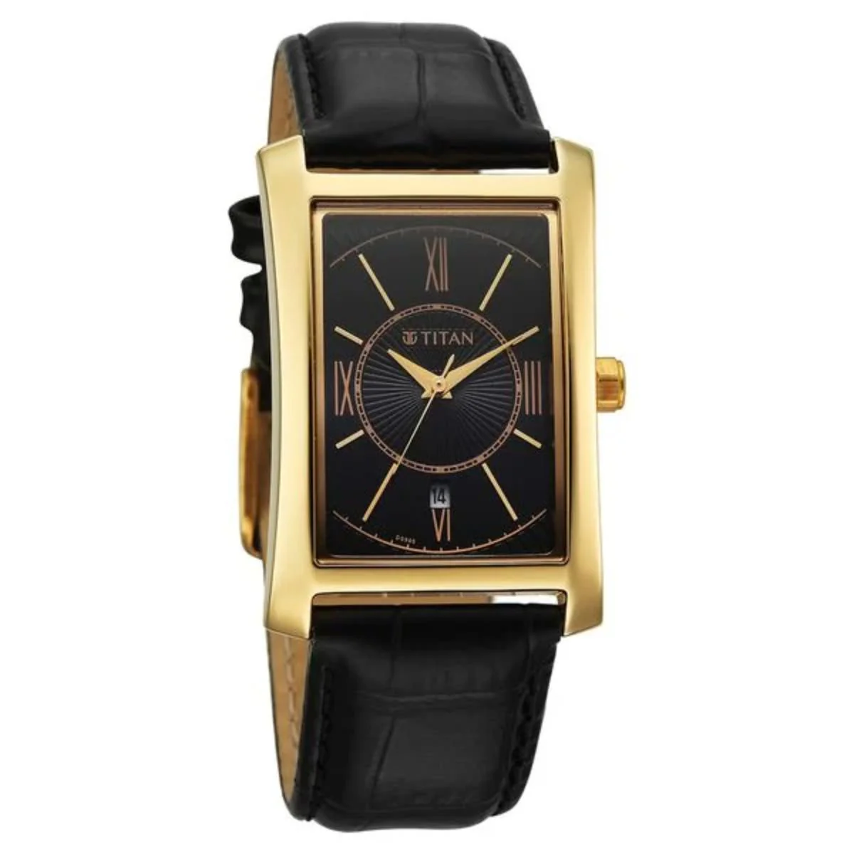 Titan Regalia Allure Black Dial With Date Analog Men's Watch 10046YL01 - Image 2