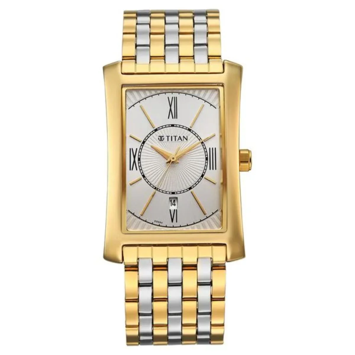 Titan Regalia Allure Silver White Dial With Date Analog Men's Watch 10046BM03
