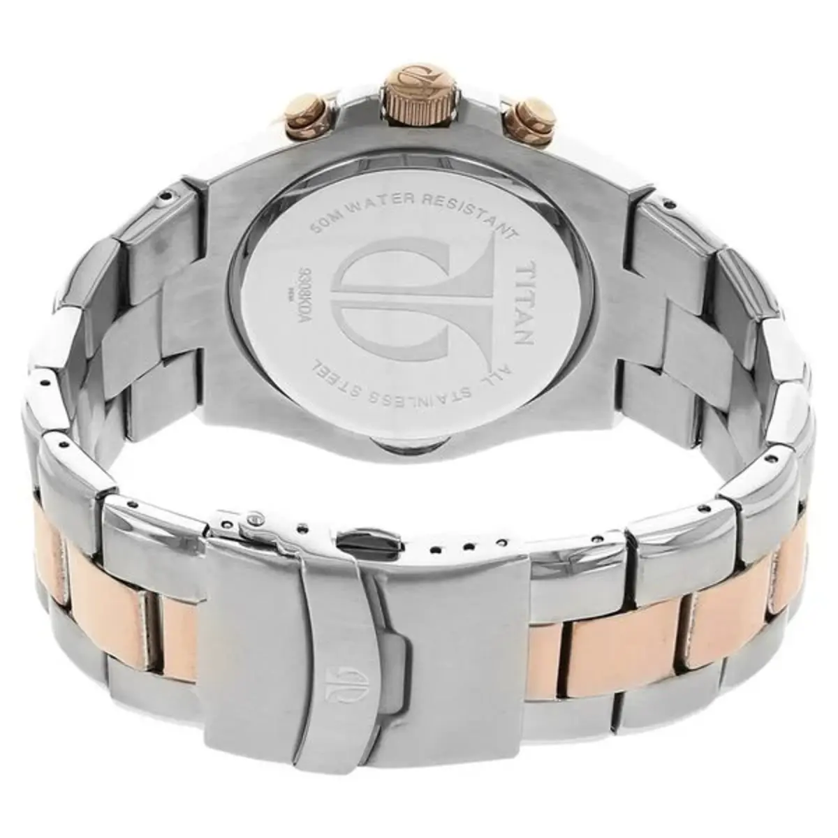 Titan Regallia Rose Gold Analog Chronograph Men's Watch NT9308KM01 - Image 5